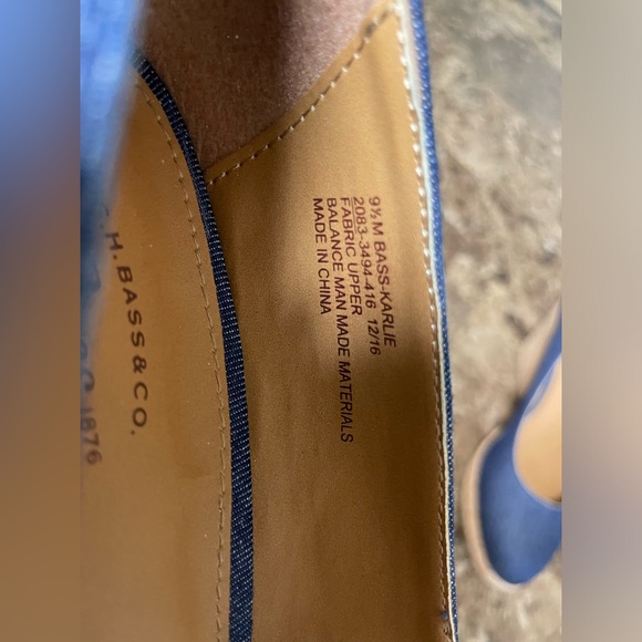 Bass Denim Closed Toe Wedges - Picture 10 of 10